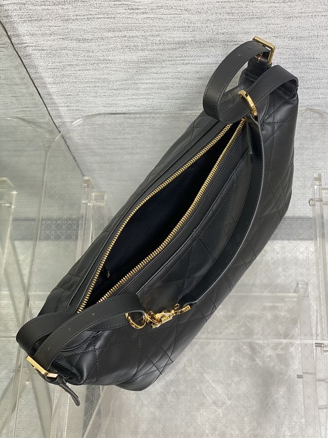 Dior original calfskin medium D-Journey bag M2417 black