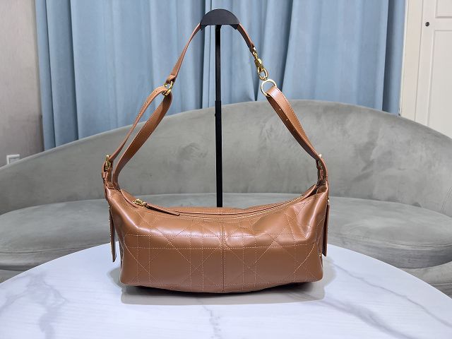 Dior original calfskin medium D-Journey bag M2417 caramel