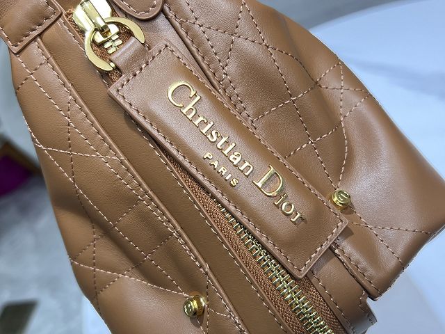 Dior original calfskin medium D-Journey bag M2417 caramel