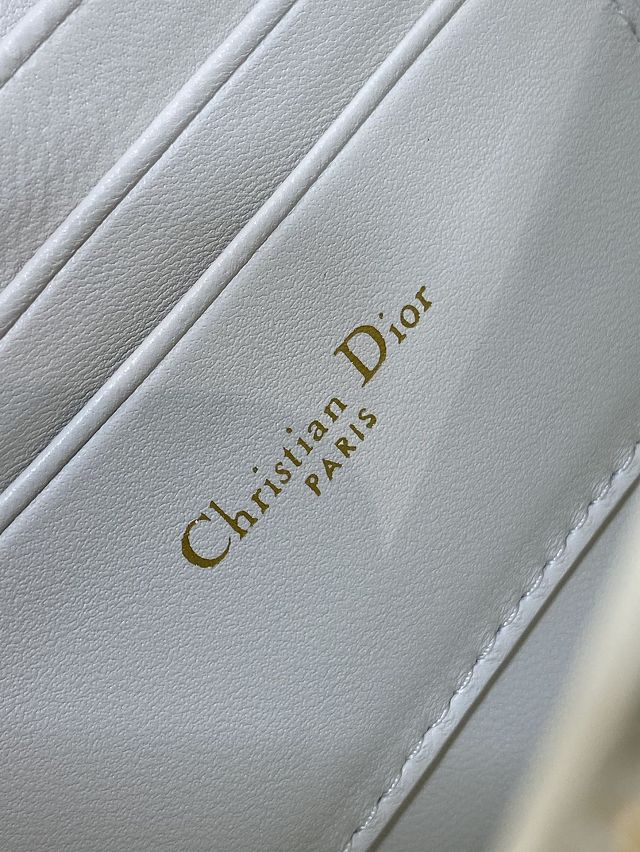 Dior original calfskin mini caro bag M9240 white