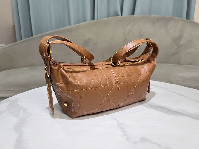 Dior original calfskin small D-Journey bag M2416 caramel