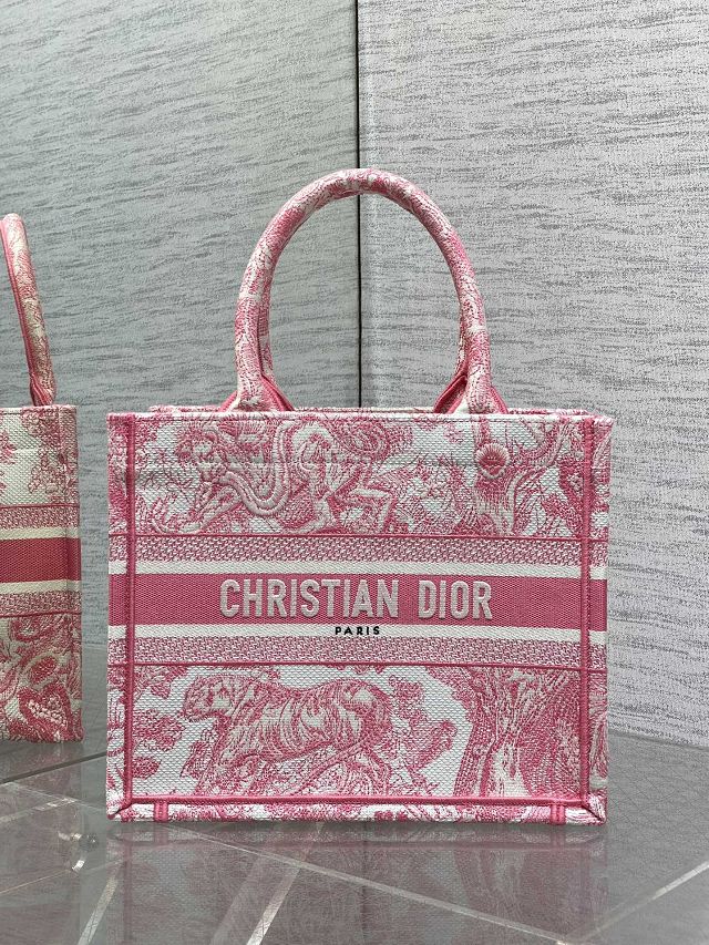 Dior original cotton small book tote bag M1265 