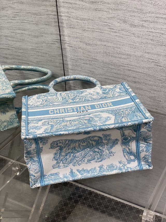 Dior original cotton small book tote bag M1265 