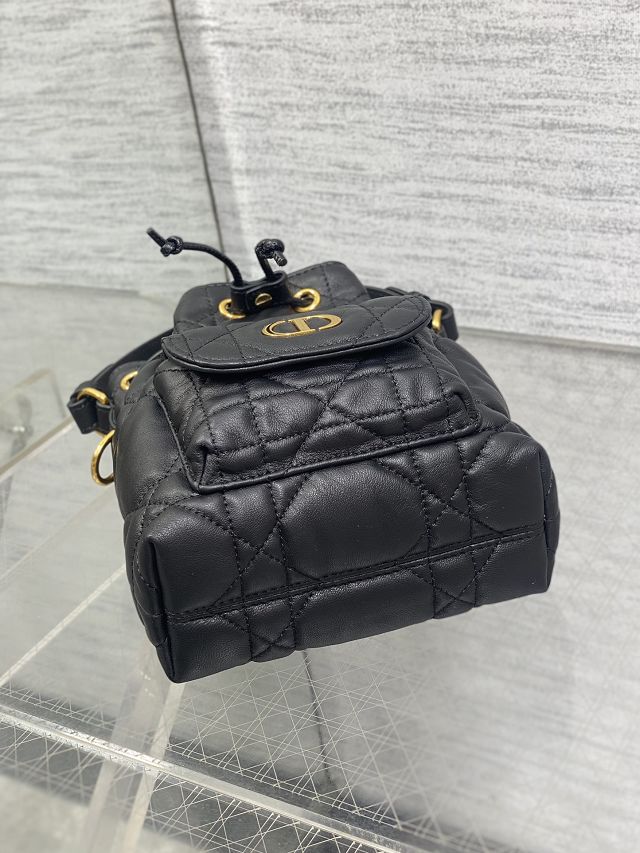 Dior original lambskin mini caro bucket bag M3369 black