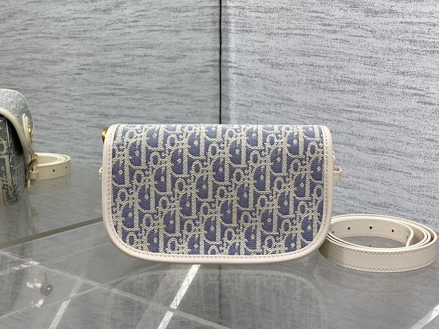 Dior original cotton bobby east-west bag M9327 blue