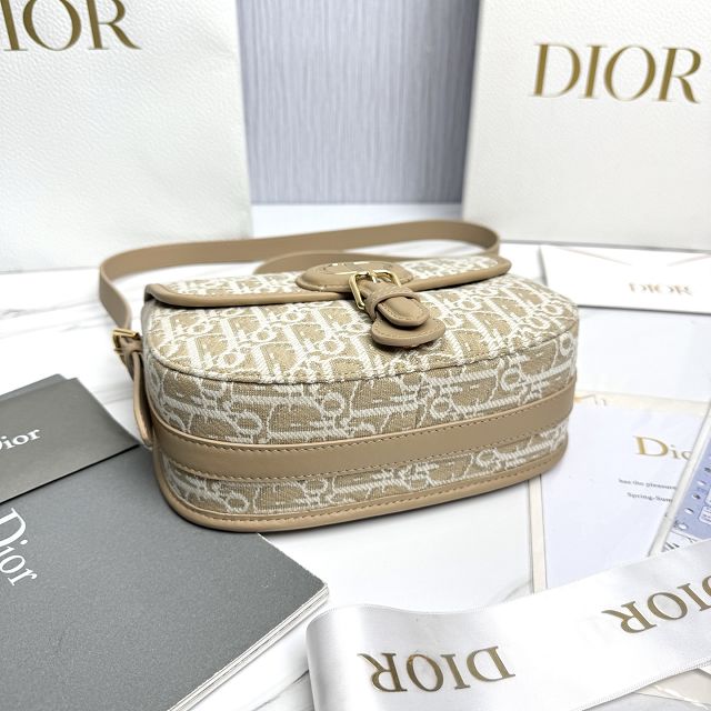 Dior original cotton medium bobby bag M9319 natural