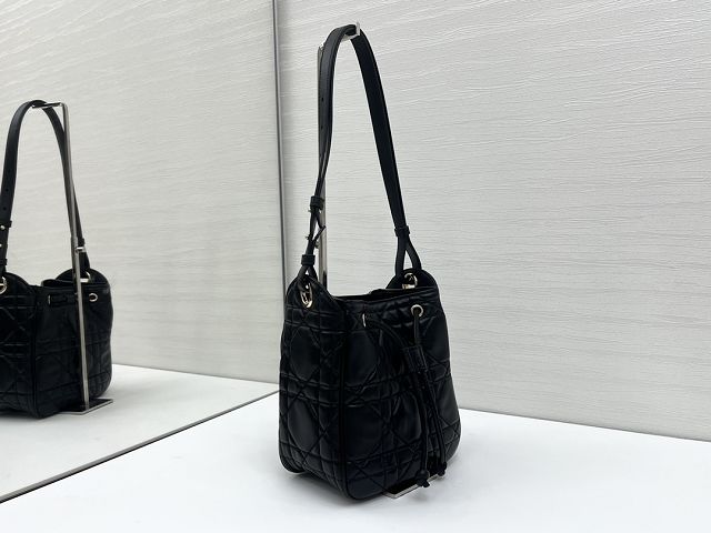 Dior original lambskin Small D-motion bag M2851 black