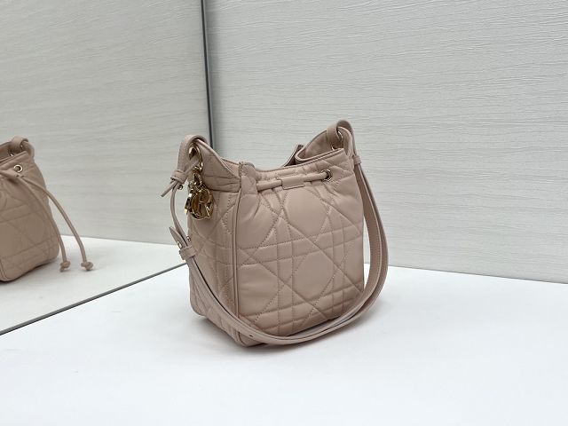 Dior original lambskin Small D-motion bag M2851 power pink