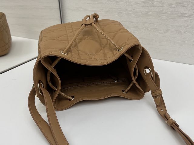 Dior original lambskin medium D-motion bag M2852 brown
