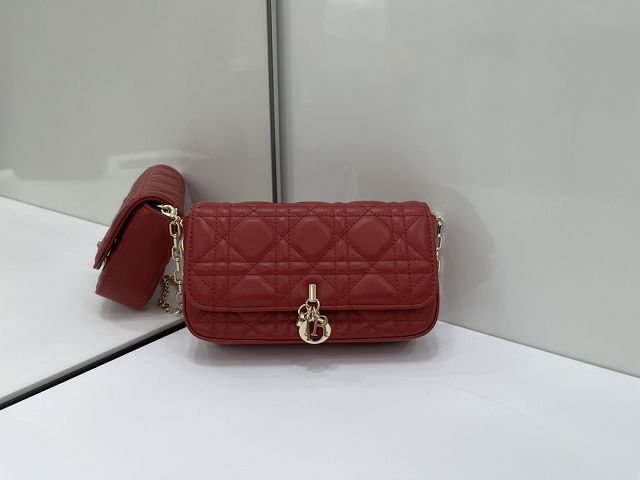 Dior original lambskin talk phone pouch S0977