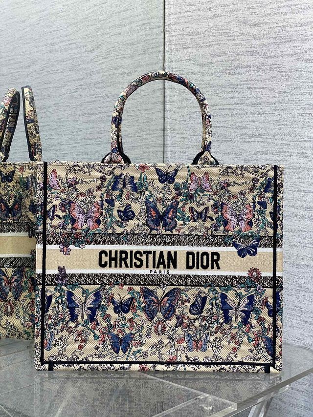 Dior original cotton large book tote bag M1286 
