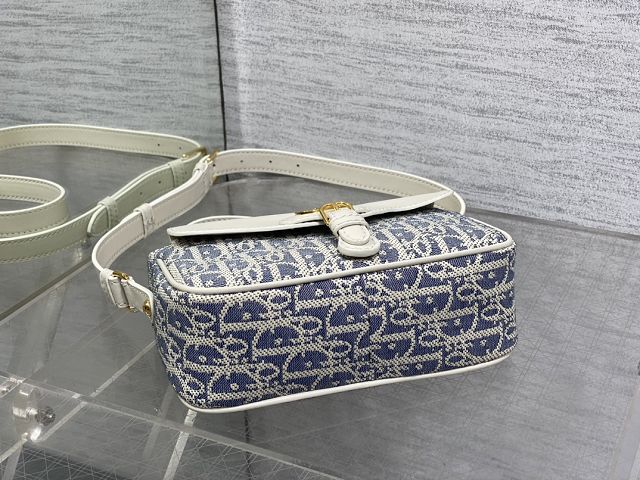Dior original cotton mini 30 montaigne pocket M4600 blue