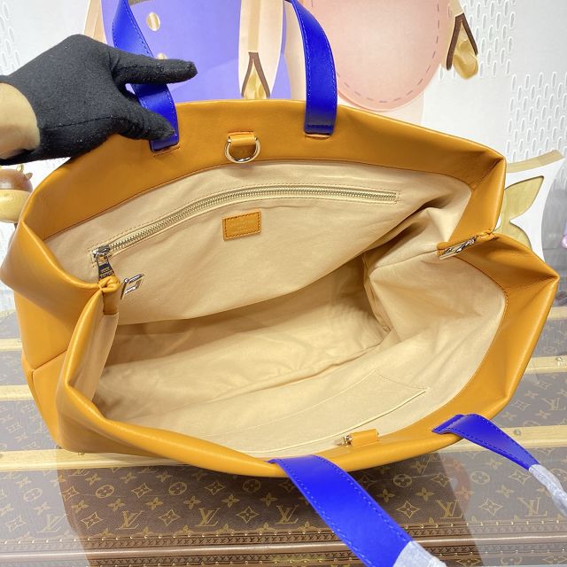 Louis vuitton origianl calfskin shopper bag m24457 yellow