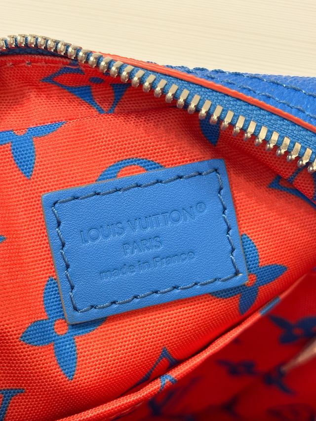 Louis vuitton original monogram canvas danube cross-body bag M14685 blue