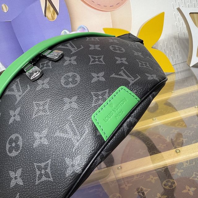 Louis vuitton original monogram eclipse discovery bumbag M25924 green