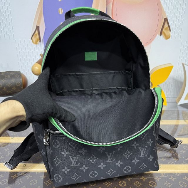 Louis vuitton original monogram eclipse discovery backpack PM M11641 green