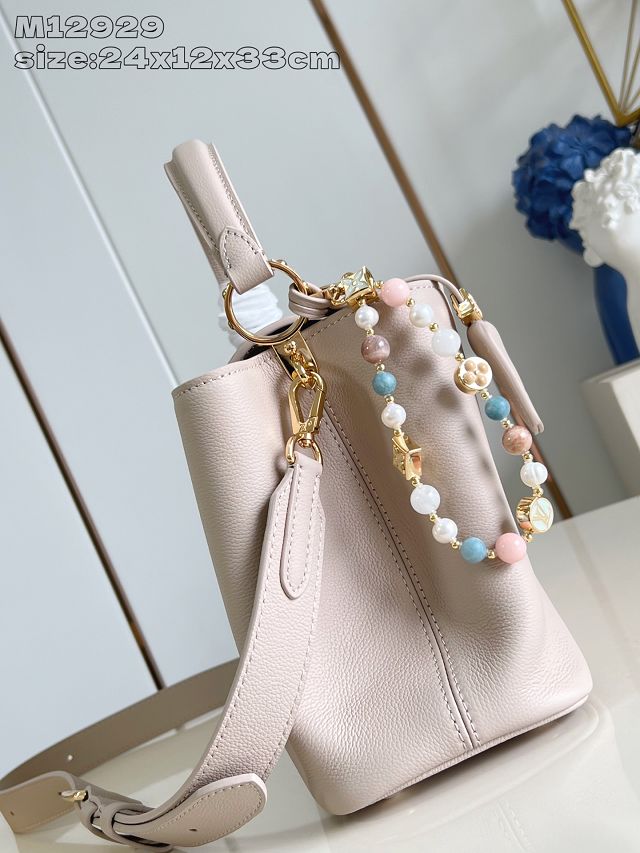 Louis vuitton original calfskin capucines MM souple M12929 black