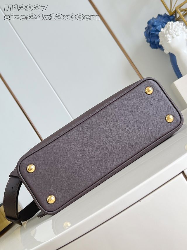 Louis vuitton original calfskin capucines MM souple M12927 chocolate