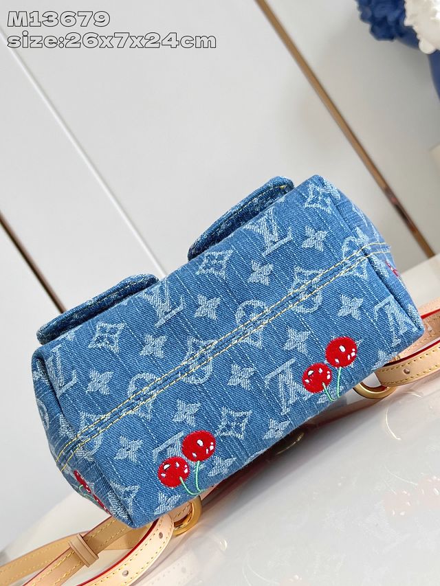 Louis vuitton original denim venice backpack M13679 blue