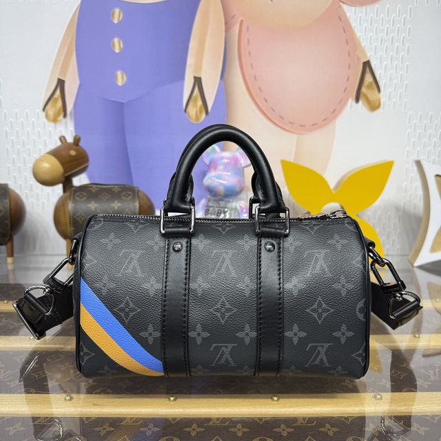 Louis vuitton original monogram eclipse keepall 25 M01942