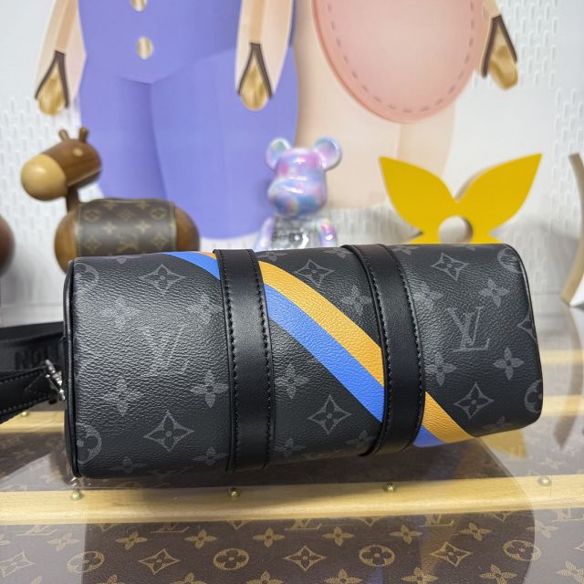 Louis vuitton original monogram eclipse keepall 25 M01942