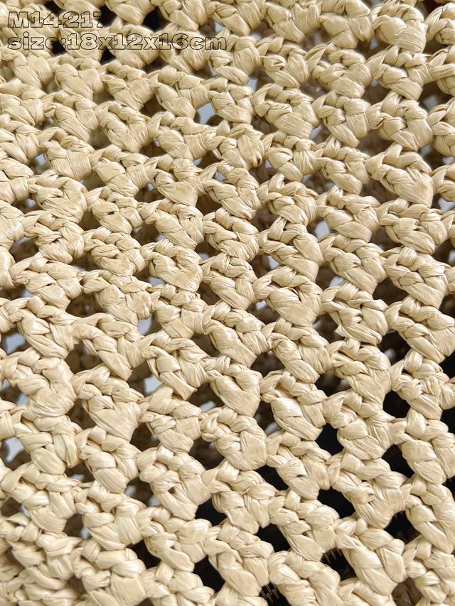 Louis vuitton original raffia all in BB M14217 apricot