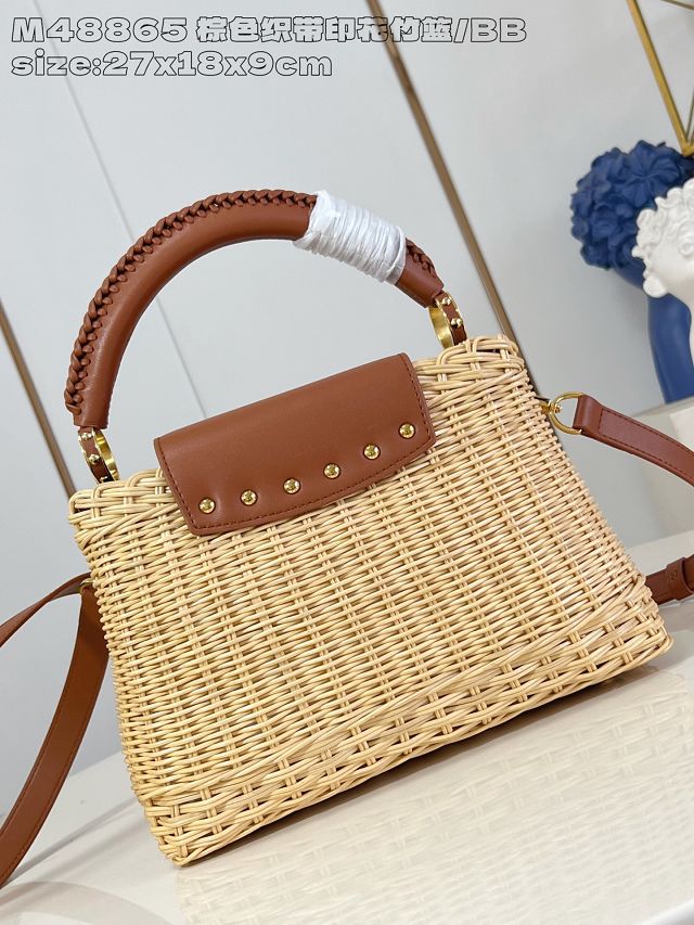 Louis vuitton original rattan capucines BB M260250 brown