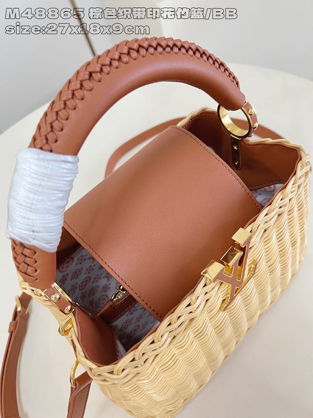 Louis vuitton original rattan capucines BB M260250 brown