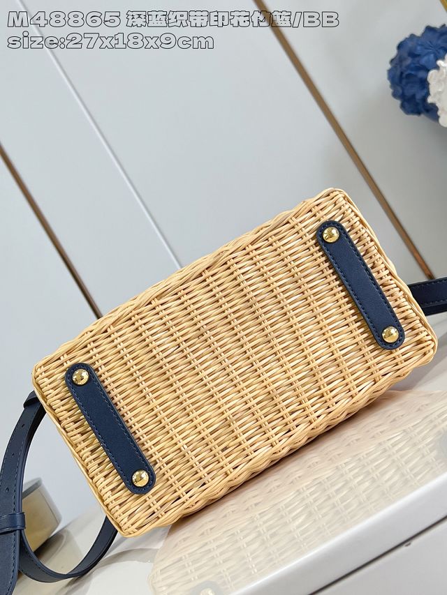 Louis vuitton original rattan capucines BB M260250 navy blue