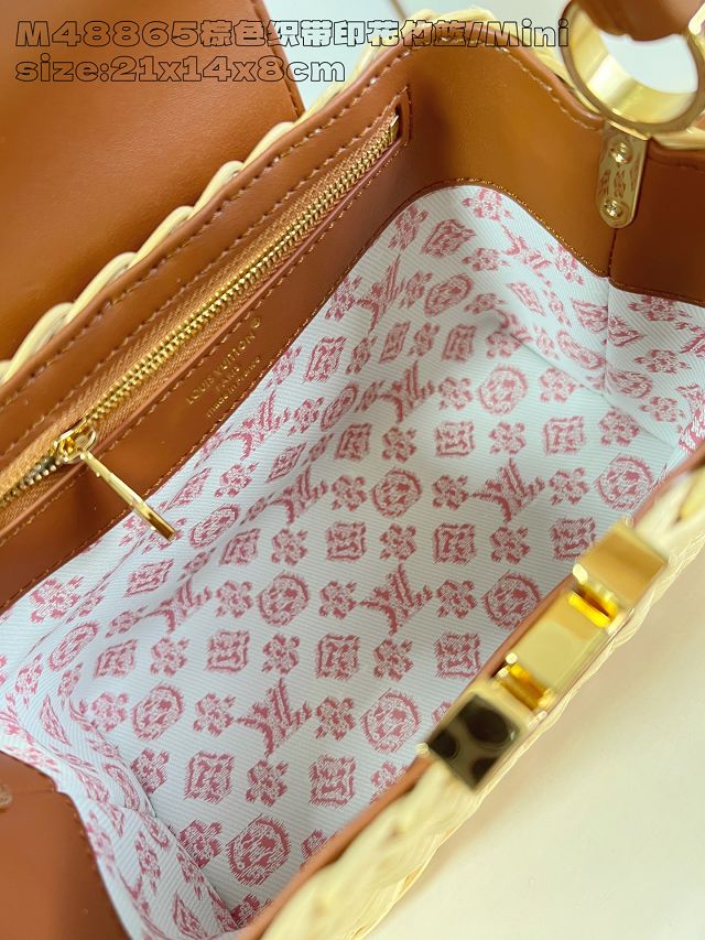 Louis vuitton original rattan capucines mini M24976 brown