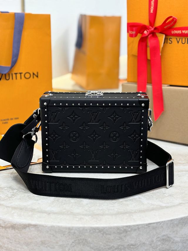 Louis vuitton original calfskin clutch box M12876 black