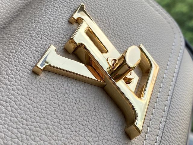 Louis vuitton original calfskin lockme bucket bag M57688 grey