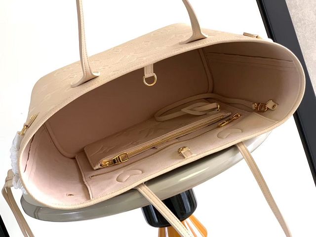 Louis vuitton original calfskin neverfull mm M45686 dune