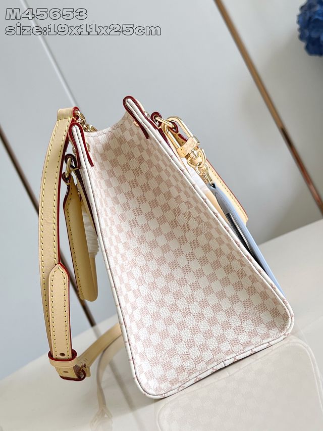 Louis vuitton original calfskin onthego pm M15138 sand