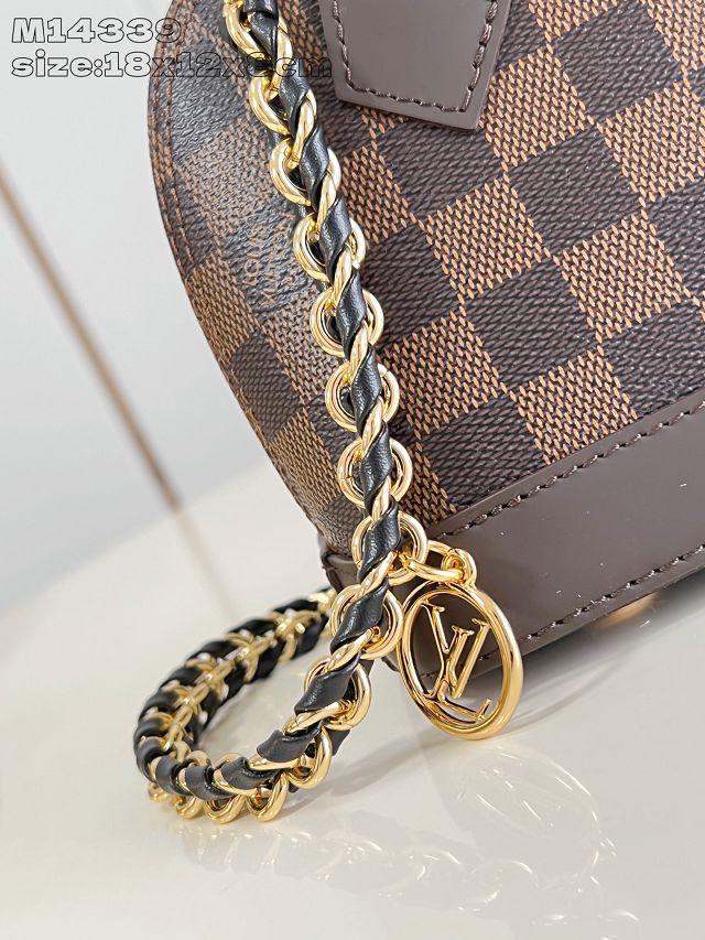 Louis vuitton original damier ebene nano alma N14333 