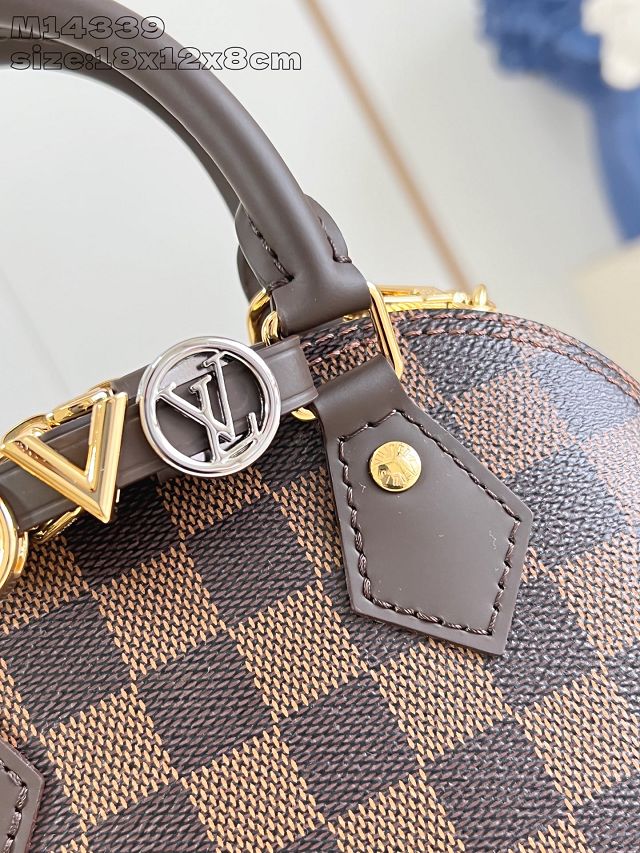 Louis vuitton original damier ebene nano alma N14333 