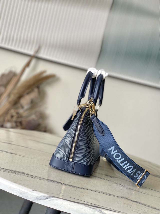 Louis vuitton original epi leather alma BB M14853 dark blue