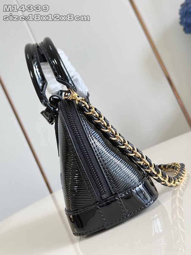 Louis vuitton original epi leather nano alma M14339 black