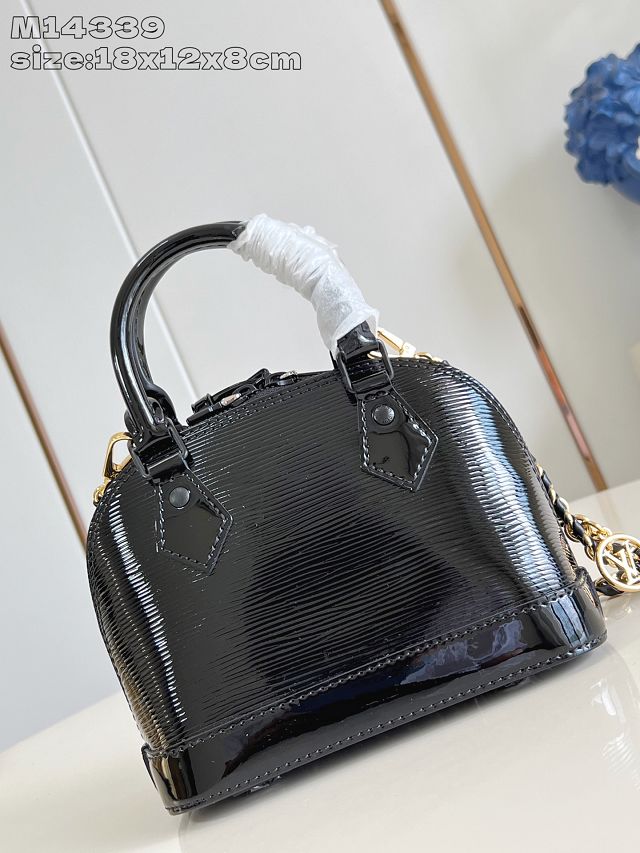 Louis vuitton original epi leather nano alma M14339 black