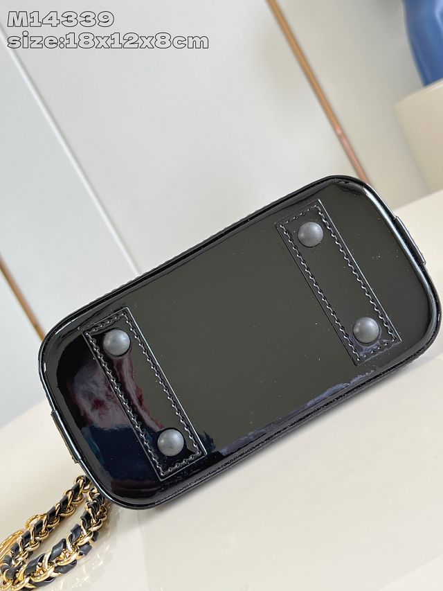 Louis vuitton original epi leather nano alma M14339 black