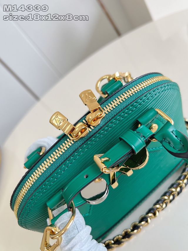 Louis vuitton original epi leather nano alma M14339 green