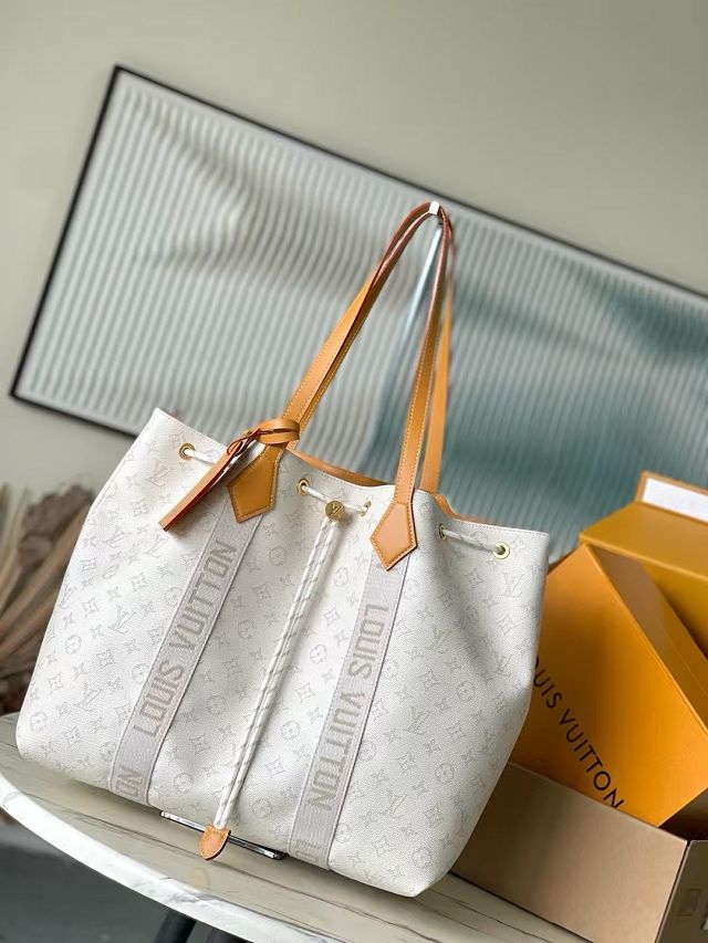 Louis vuitton original monogram canvas marina tote M14652 white