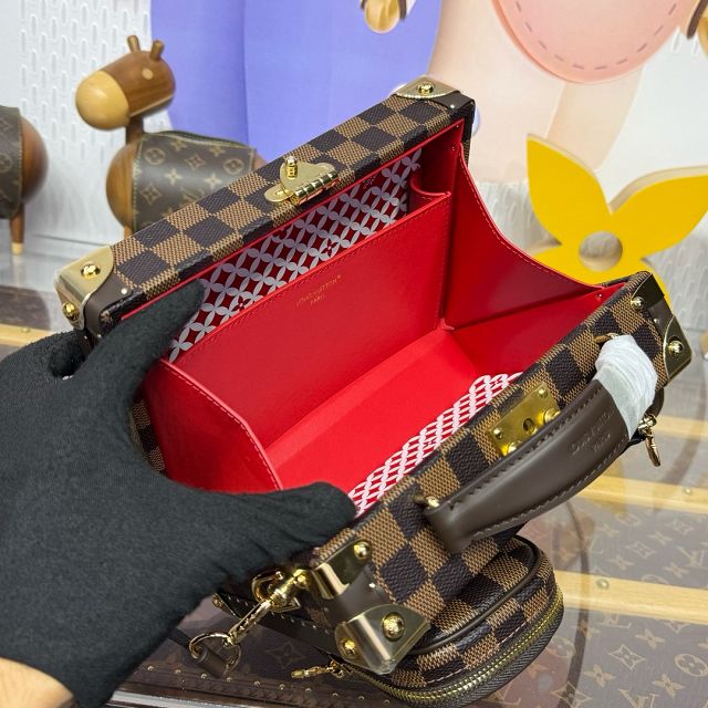 Louis vuitton original damier ebene sawagani trunk N40765