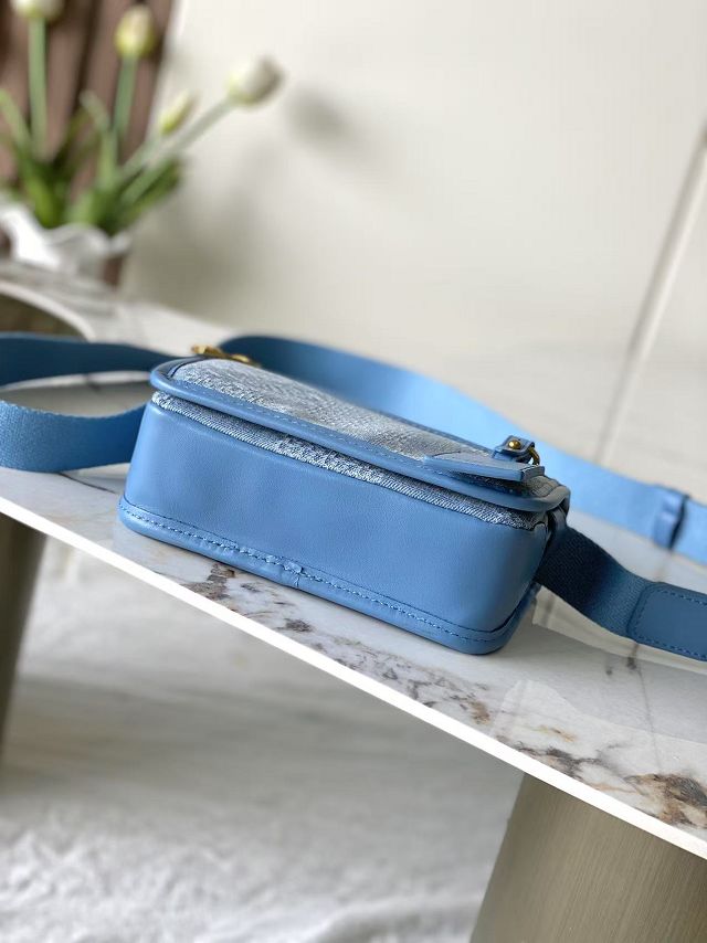 Louis vuitton original denim bosphore wearable wallet N00210 blue