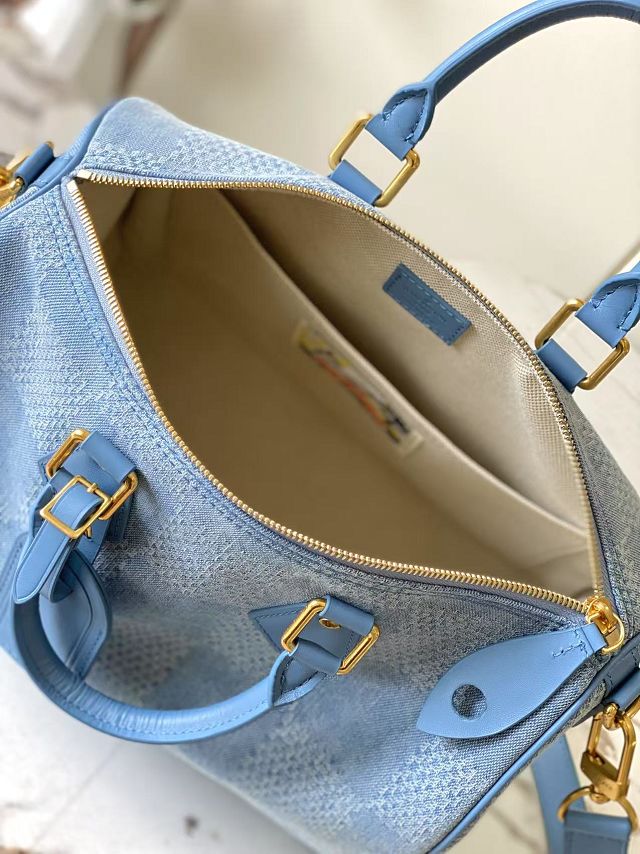 Louis vuitton original denim speedy 30 N00203 blue	