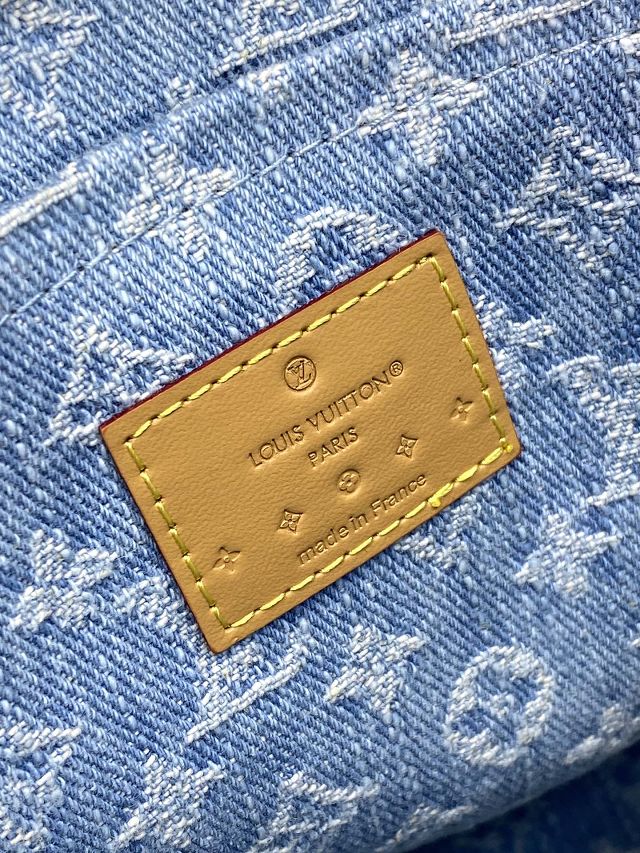 Louis vuitton original denim toiletry pouch 26 M47542 blue