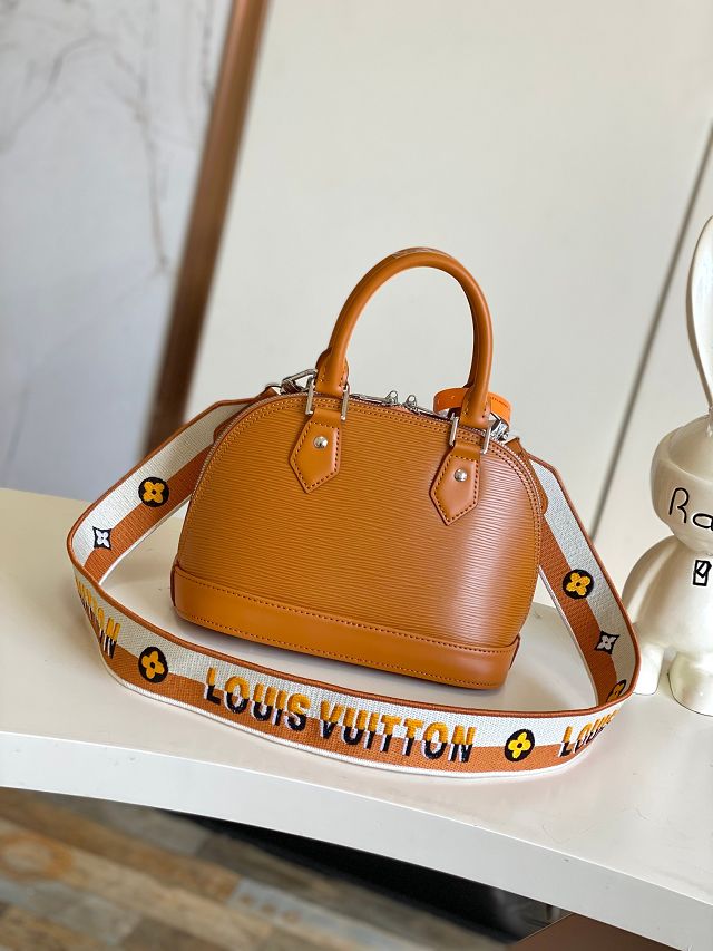 Louis vuitton original epi leather alma BB M57540 brown