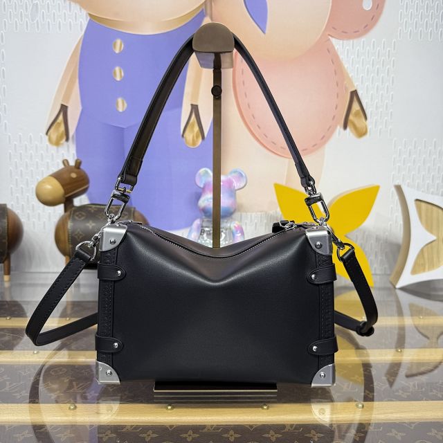 Louis vuitton original calfskin side trunk MM M25568 black
