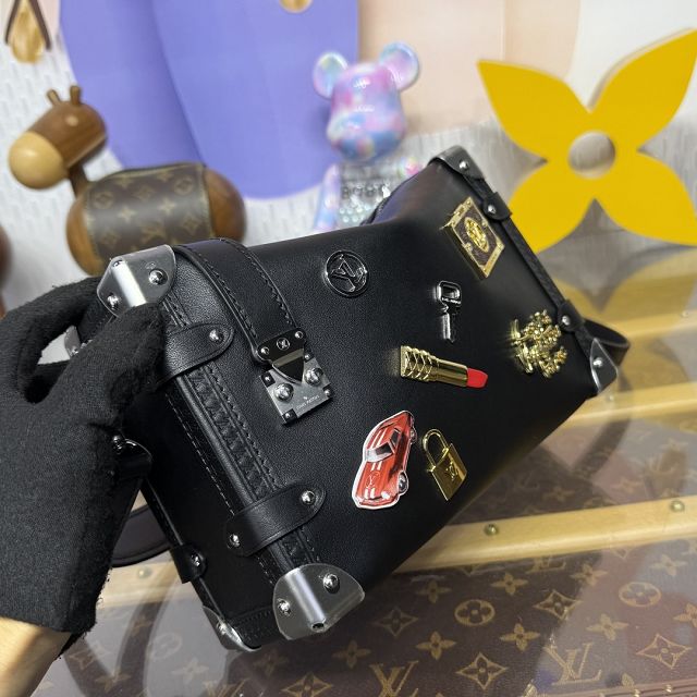Louis vuitton original calfskin side trunk MM M25568 black