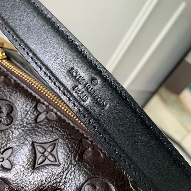 Louis vuitton original calfskin side trunk MM M26304 dark coffee